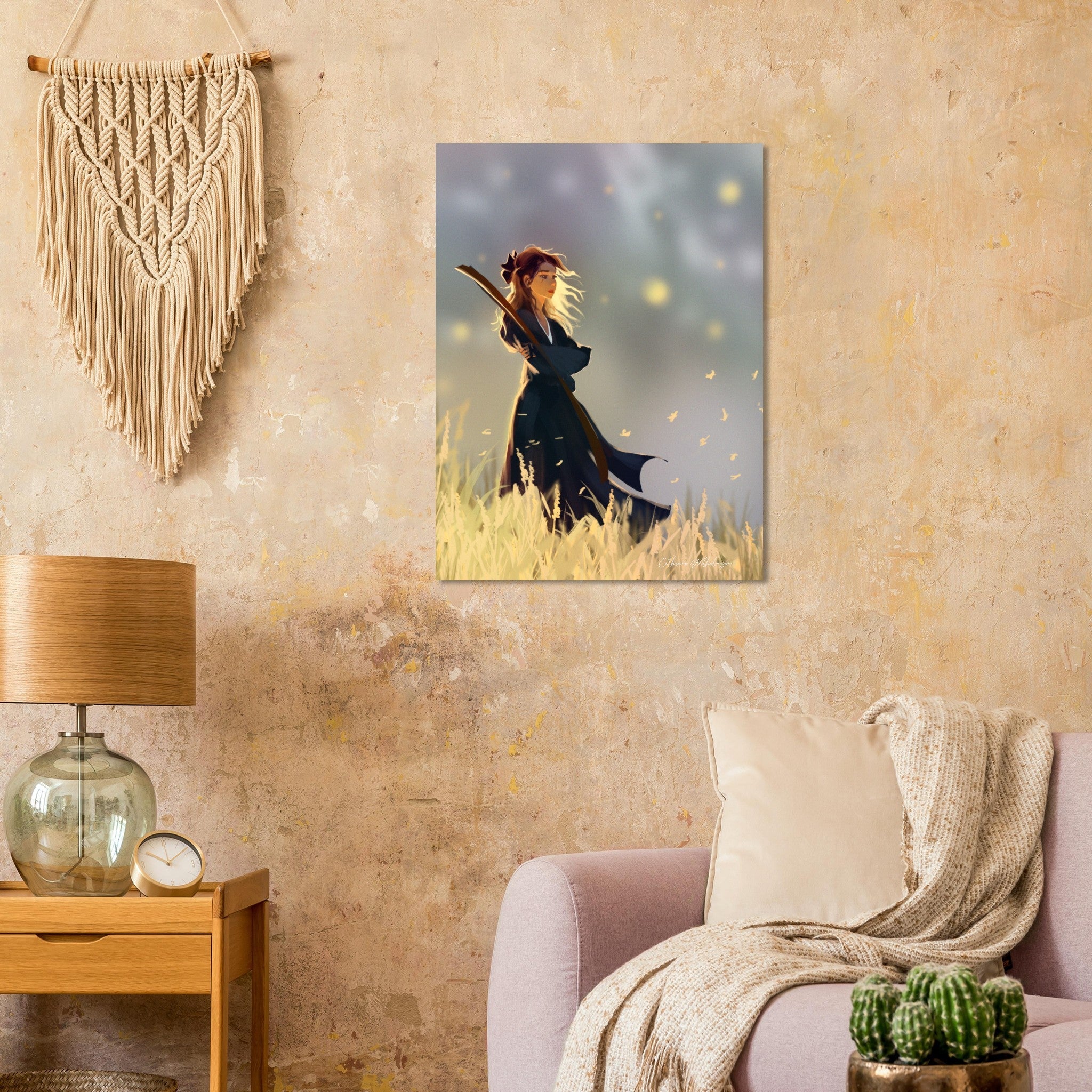 Young Warrior - Aluminum Print - PlanetC